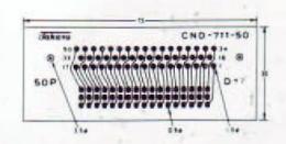 タカス電子製作所　Dサブ用コネクター基板　CND-711-50